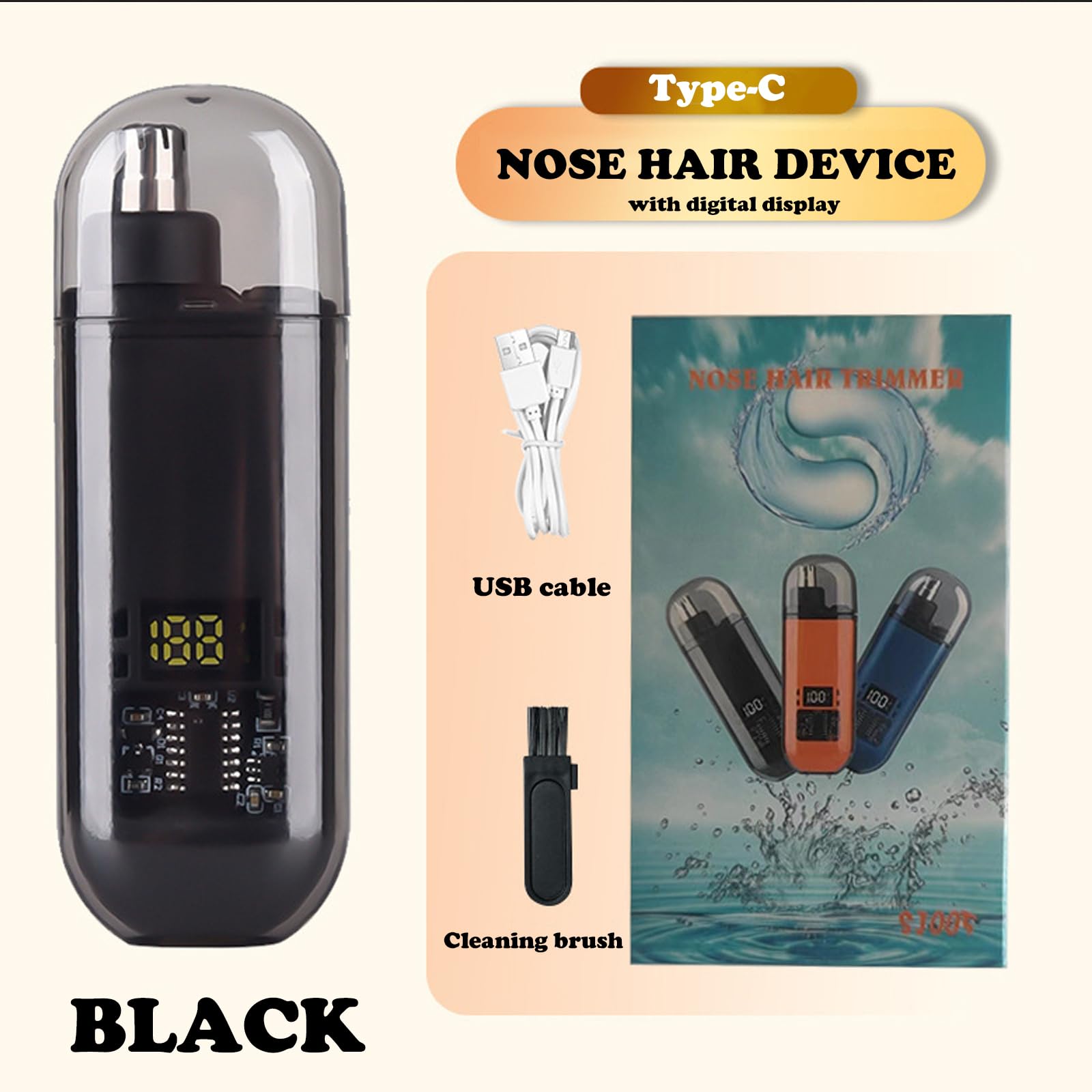 Nose Ear Hair Trimmer USB Rech - огляд і ціна Men'S Grooming Salon