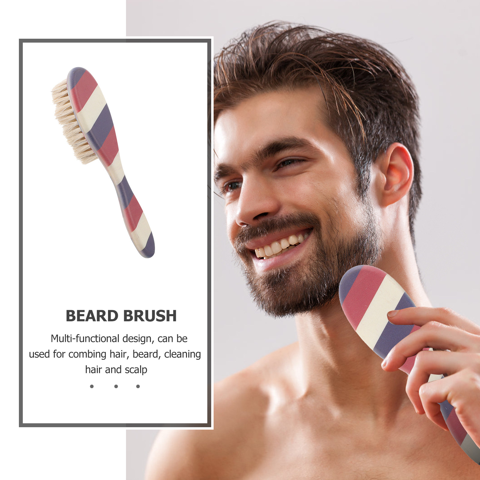 Professional Salon Beard Brush - огляд і ціна Men'S Grooming Salon