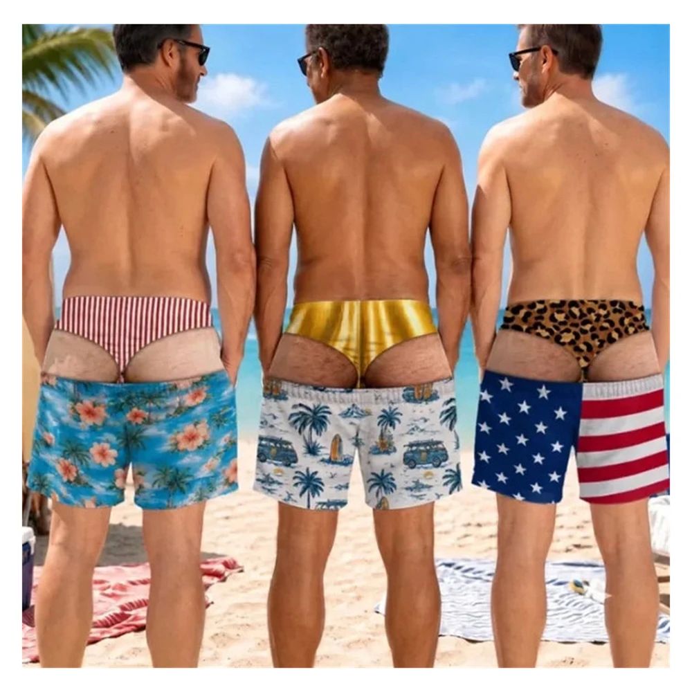 Men Fun Hip Print Swim Trunks, - огляд і ціна Men'S Grooming Products