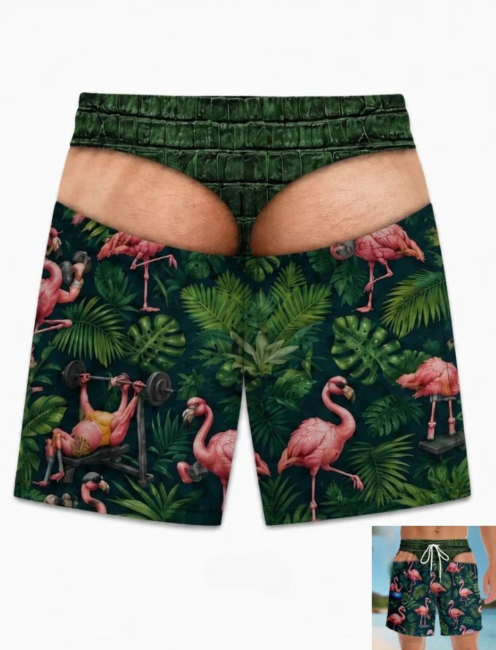 Men Fun Hip Print Swim Trunks, - огляд і ціна Men'S Grooming Products