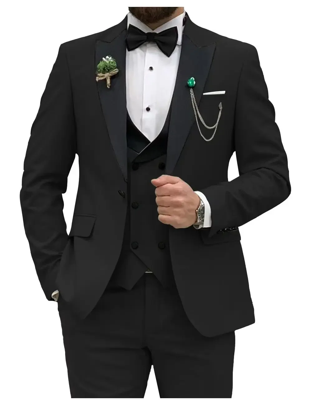 Slim Fit Men Suits Double Groo - огляд і ціна Mens Grooming Tools