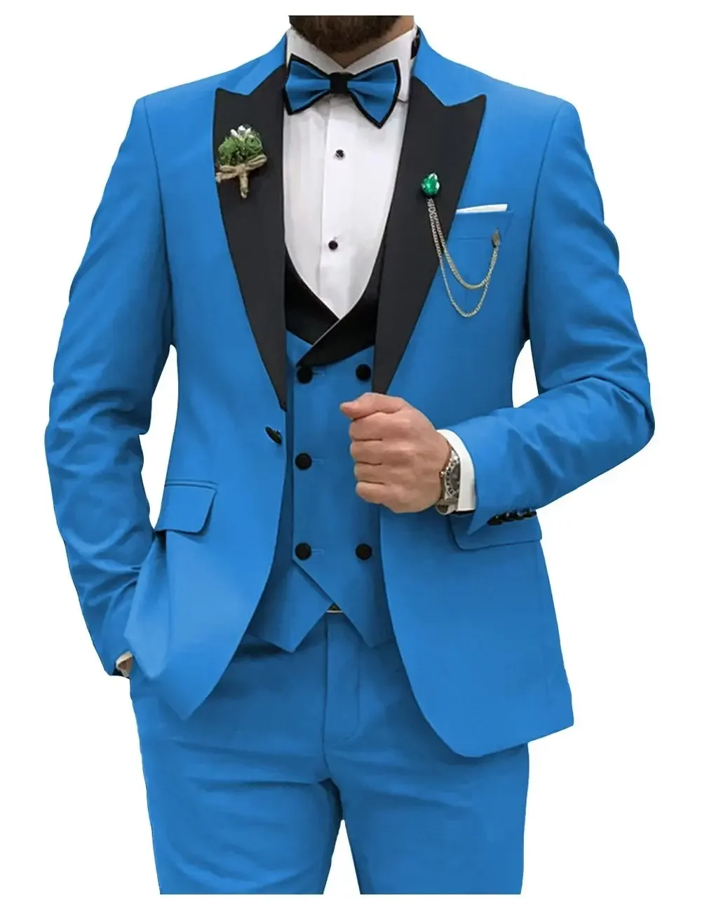 Slim Fit Men Suits Double Groo - огляд і ціна Mens Grooming Tools
